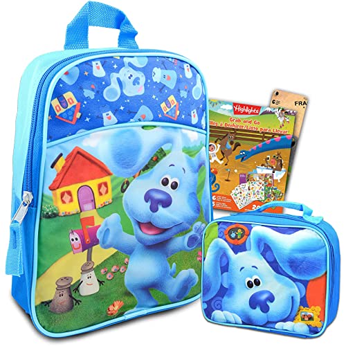 Nick Shop Clues Mini Backpack Lunch Box Set For Kids ~ 5 Pc School Supplies Bundle With Nick Shop Clues School Bag, Lunch Bag, 200+ Highlights Stickers And More