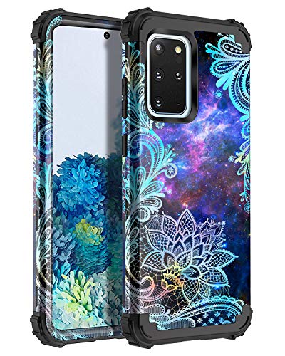 Casetego for Galaxy S20 Plus Case,Heavy Duty Shockproof 3 Layer Hard PC+Soft Silicone Bumper Rugged Anti-Slip Protective Cases for Samsung Galaxy S20 Plus, Mandala