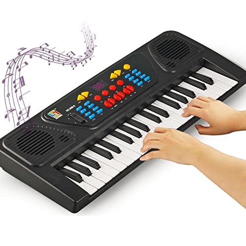 Piano Keyboard, 37-Key Kids Keyboard Piano with Mini Microphone USB Charger, HD Real Sound Quality, for Children Beginner