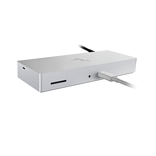 Razer Thunderbolt 4 Dock for Mac : Thunderbolt 4 Certified – 10 Ports in One – Dual 4K or Single 8K Video – Windows, Mac, and Thunderbolt 3 Compatible – Mercury White