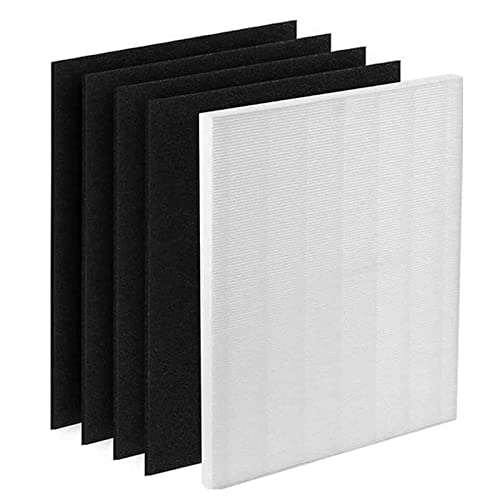 Bibolic D360 Replacement Filter D3 Compatible with Winix D360 Air Purifier, Part Number 1712-0101-02, 4 Pack Activated Carbon Filters, True HEPA D3 Filter