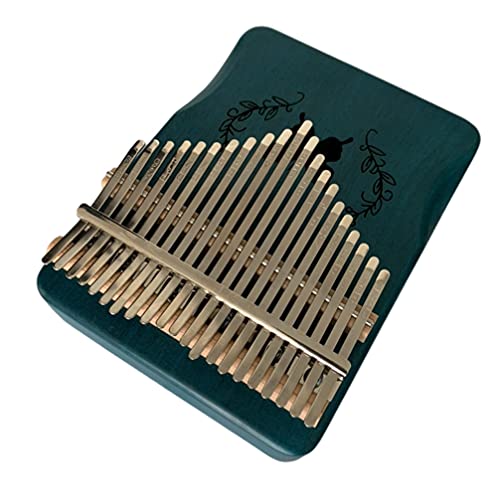 Milisten 1 Set Kalimba Thumb Piano 21 Keys Finger Piano Wooden Mbira Finger Piano Portable Musical Instrument for Beginners Kids Adults Gifts Blue