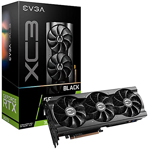 EVGA GeForce RTX 3070 XC3 Black Gaming, 08G-P5-3751-KL, 8GB GDDR6, iCX3 Cooling, ARGB LED, LHR