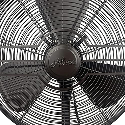 HUNTER 16″ Adjustable 3 Speed Retro Pedestal Stand Floor Fan in Oil-Rubbed Bronze | The Storepaperoomates Retail Market - Fast Affordable Shopping