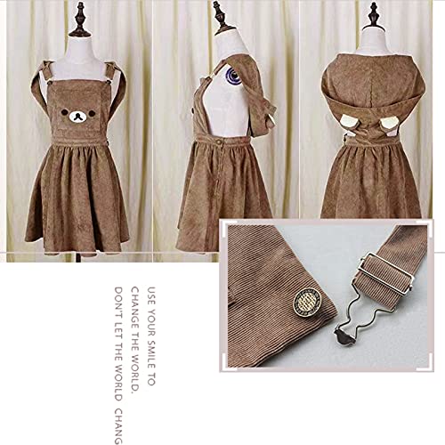 Mfacl Cute Lolita Dress Skirt Summer Dresses Japanese Kawaii Lolita Overall Dress Cute Bear Embroidery Hat Ball Gown Harajuku Lolita Dress Harajuku Cute Warm Dress (Color : Brown, Size : Large) | The Storepaperoomates Retail Market - Fast Affordable Shopping