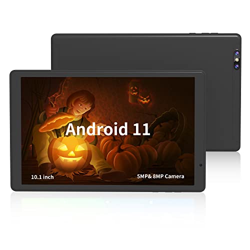 Tibuta Tablet 10.1″ Android 11.0 Tablets, 2GB RAM 32GB ROM, Quad Core Processor, 5.0MP Front +8.0MP Rear Camera, 2022Bluetooth Tablets, Wi-Fi Tablet 6000mah Halloween,Christmas and New Year Gifts