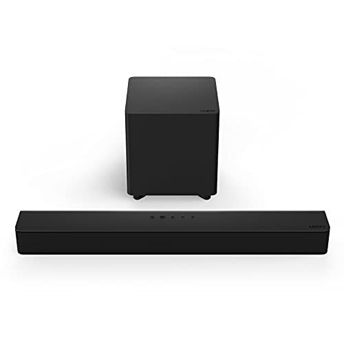 VIZIO V-Series 2.1 Compact Home Theater Sound Bar with DTS Virtual:X, Bluetooth, Wireless Subwoofer, Voice Assistant Compatible, Includes Remote Control – V21t-J8