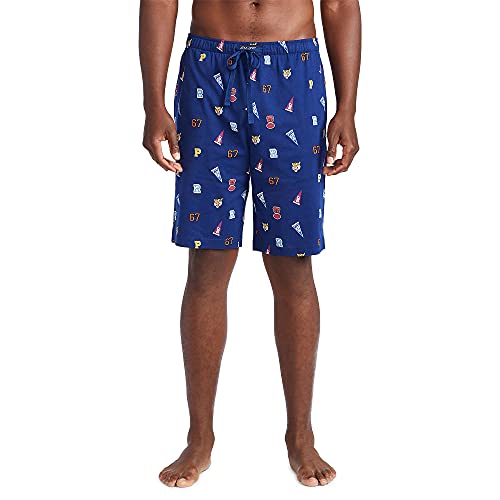 Polo Ralph Lauren Men’s All Over Pony Player Jersey Sleep Shorts (Fall Royal Pep Rally Print, Medium) | The Storepaperoomates Retail Market - Fast Affordable Shopping