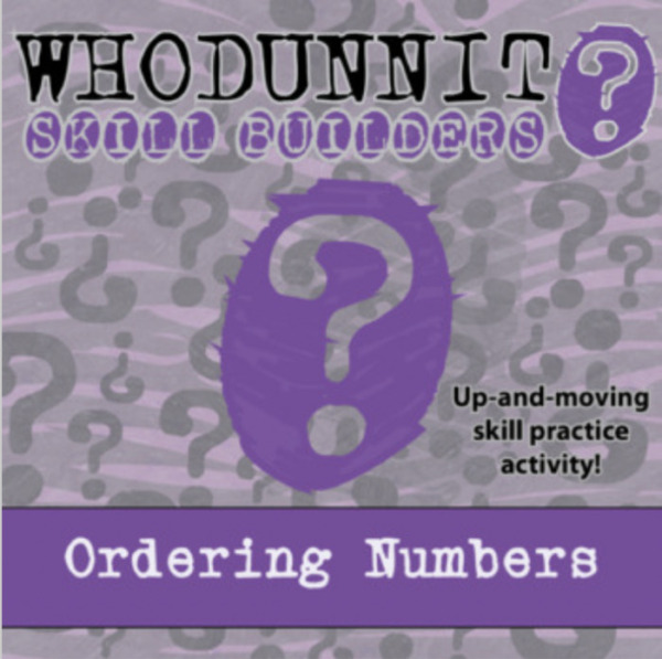Whodunnit? – Ordering Numbers – Knowledge Building Activity