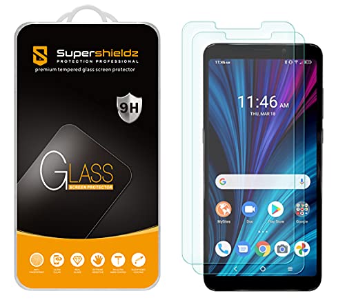 (2 Pack) Supershieldz Designed for Alcatel TCL A3X (A600DL) Tempered Glass Screen Protector, Anti Scratch, Bubble Free