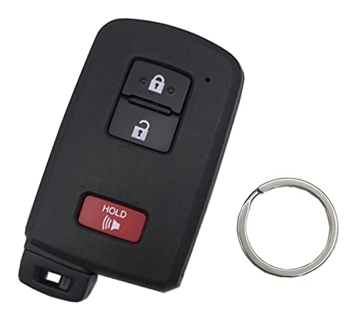 Key Fob Case Shell Fit for Toyota Tacoma Land Cruise Prius V RAV4 Keyless Entry Remote Replacement Car Key Housing Outer Cover (1)