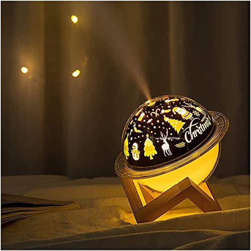 Christmas Day Moon Lamp Night Lights with Humidifiers, Night Lights for Kids Room Mini Humidifier, Led Lights for Bedroom, USB Portable Gifts for Girls Boys Christmas Gifts