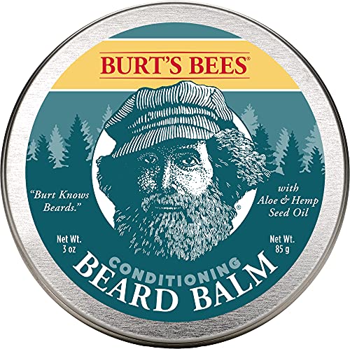 Burts Bees Conditioning Beard Balm with Aloe & Hemp, For Men, 3 Ounces
