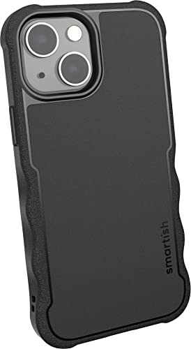 Smartish iPhone 13 Mini Protective Case – Gripzilla Compatible with MagSafe [Rugged + Tough] Armored Slim Cover with Drop Protection – Black Tie Affair