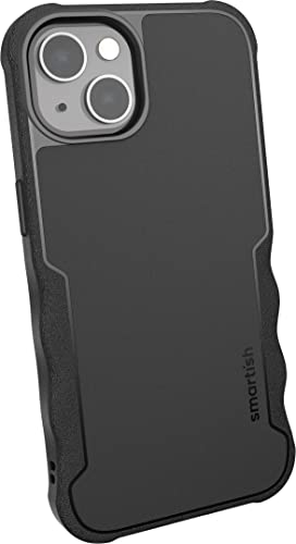 Smartish iPhone 13 Protective Case – Gripzilla Compatible with MagSafe [Rugged + Tough] Armored Slim Cover with Drop Protection – Black Tie Affair