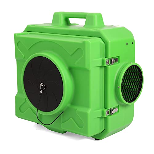 MOUNTO HEPA500 Commercial 500cfm Air Purifier Hepa Air Scrubber Negative Air Machine Roto-Molded (Green)