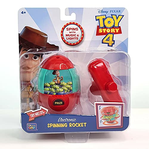 Toy Story 4 Pixar Electronic Spinning Rocket with Lights & Music – Woody