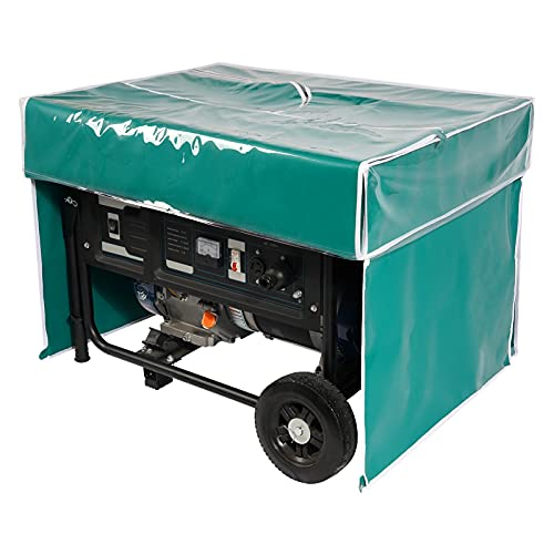 Portable All-Weather Tarpaulin Double Waterproof Rain Shelter Generator Running Cover/Tent for Most 3500w-12000w generators, Green