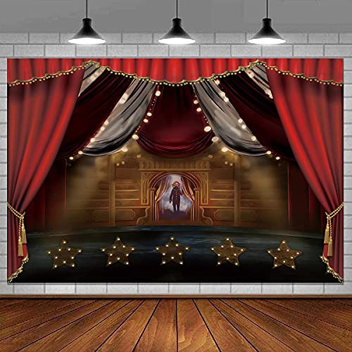 WILDPARTY 6x4FT Horror Circus Theme Halloween Photography Backdrop Clown Hallowmas Birthday Party Background Scary Grove Party Room Decor Banner Photo Booth Studio