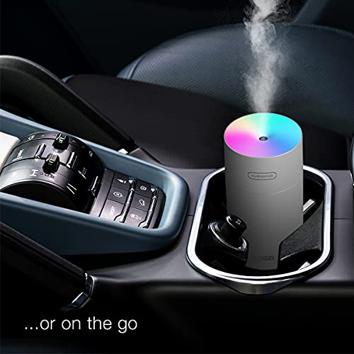 Coozi Compact ULV Aurora Humidifier, Ultra-Low Volume Mist, Humidifying/Aroma Diffusing, Two Misting Modes, Soothing Low White Noise, Aurora Vibe Light/White Night Light, Auto Shut-off, Fits in Cars(White) | The Storepaperoomates Retail Market - Fast Affordable Shopping