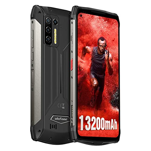 Ulefone Power Armor 13 Rugged Smartphone, IP68 Waterproof Phone, 13200mAh Battery, 15W Wireless Charge, 48MP Four Rear Camera, 6.81″ FHD+, Helio G95 Octa-core Android 11, 8GB + 256GB, Dual 4G Unlocked
