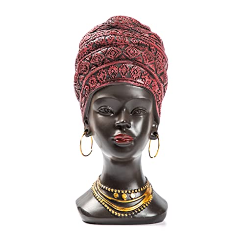 African Statue and Sculptures for Home Decorations,African Statues for Home Decor,African Figurines Home Decor Accent,African Decor for Living Room Women Statue Shelf Decor Accent