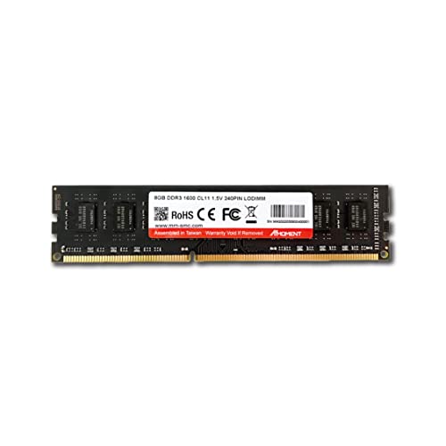 Mmoment 8GB DDR3 1600MHz UDIMM PC3-12800 1.5V CL11 Non- ECC Unbuffered 240-pin (2Rx8 / Dual Rank Base on 512Mx8) PC Computer Desktop Memory Upgrade Module
