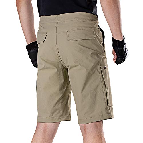FREE SOLDIER Men’s Lightweight Breathable Quick Dry Tactical Shorts Hiking Cargo Shorts Nylon Spandex (Mud, 36W x 12L) | The Storepaperoomates Retail Market - Fast Affordable Shopping