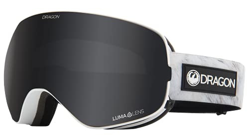 Dragon Unisex Snowgoggles X2S with Bonus Lens – Winterhare with Lumalens Dark Smoke + Lumalens Rose,X2S Bonus