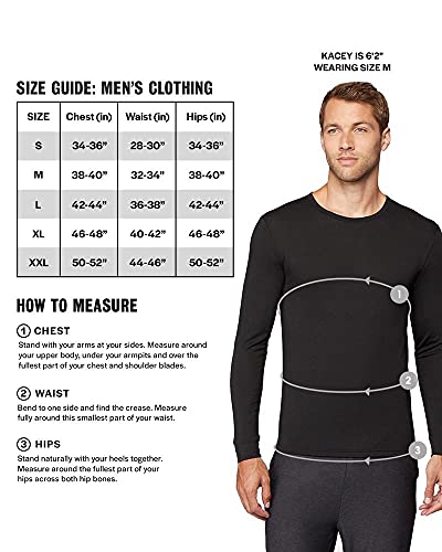 32 DEGREES Heat Mens Performance Thermal Lightweight Baselayer Mock Top Long Sleeve Top, Black, XX-Large | The Storepaperoomates Retail Market - Fast Affordable Shopping