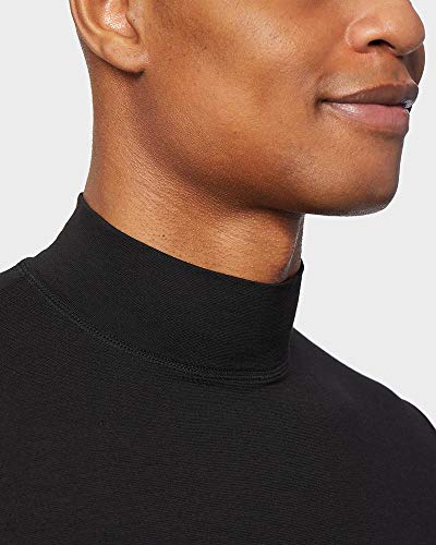 32 DEGREES Heat Mens Performance Thermal Lightweight Baselayer Mock Top Long Sleeve Top, Black, XX-Large | The Storepaperoomates Retail Market - Fast Affordable Shopping