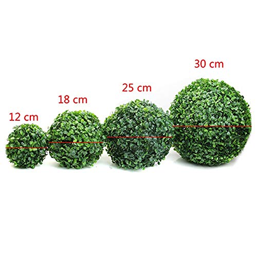 junshi11 Artificial Plant Topiary Ball Faux Boxwood Decorative Balls for Home Office Desk Table Room Decoration, Garden Wedding Decor, Indoor Outdoor Artificial Plant Ball 12 cm | The Storepaperoomates Retail Market - Fast Affordable Shopping