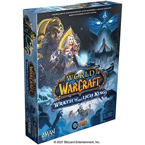 Pandemic World of Warcraft Wrath of The Lich King | Strategy Game | Cooperative Board Game for Adults and Teens | Ages14+ | 1-5 Players | Avg. Playtime 45-60 Minutes | Made by Z-Man Games