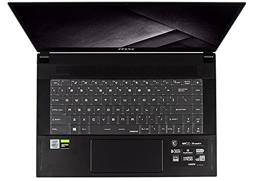 Keyboard Cover for 15.6″ MSI GS66 Stealth 10SFS 10SGS Gaming Laptop,15.6 inch MSI GE66 WS66/MSI Stealth 15M/Summit B15 A11M/Modern 15 Laptop, MSI Prestige 14 15/MSI Creator 15 Keyboard Skin-Clear