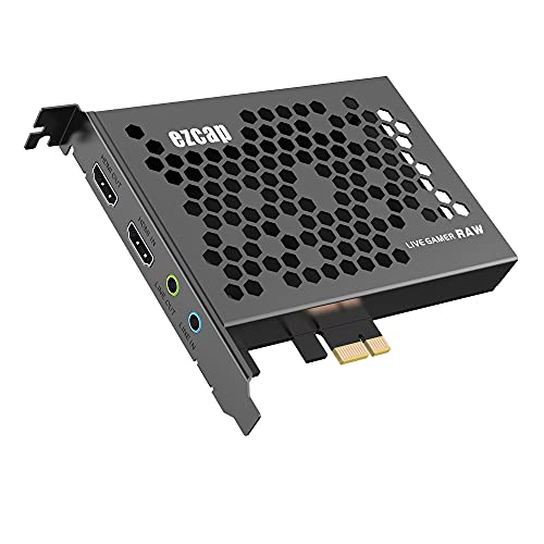 Ezcap324 4K HDMI Internal PCI-E Video Capture Card for Live Streaming, PC Gaming, and Sound Mixing – Compatible with Windows, Mac, PS4, Xbox, and Switch