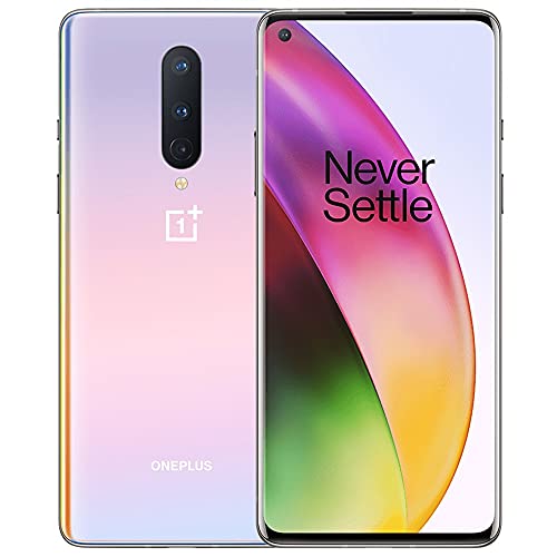 OnePlus 8 5G (128GB, 8GB) 6.55″ 90Hz AMOLED, Snapdragon 865 5G, 48MP 4K Camera, Global 4G LTE (T-Mobile Unlocked for AT&T, Metro, Verizon) w/Fast Car Charger Bundle IN2017 (Interstellar Glow)