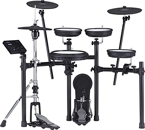 Roland TD-07KVX Electronic V-Drums Kit – with VH-10 Floating Hi-Hat and Best-Ever Cymbals – Bluetooth Audio & MIDI – 40 Free Melodics Lessons