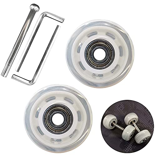 YUNWANG 4 Pack 36mm X 11mm Quad Roller Skates Wheels Replacements PU Wear-Resistant Wheels Outdoor Indoor Deformation Skating Shoes Accessories