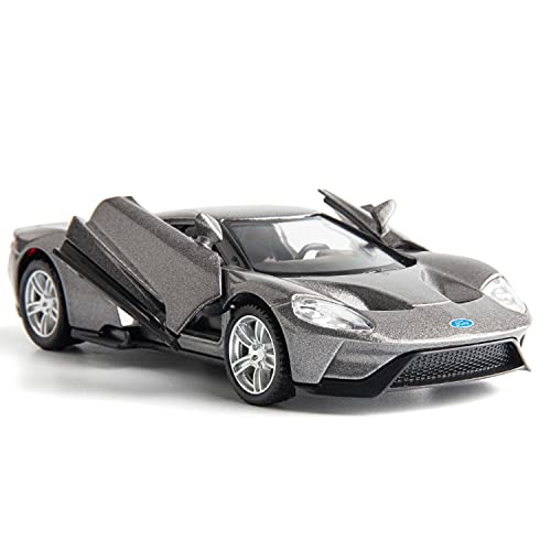 RMZ City 1:36 Scale Diecasting Alloy Car Model Ford GT Toy Car, Pull Back Vehicles Toy Car for Toddlers Kids Boys Girls Gift Gray