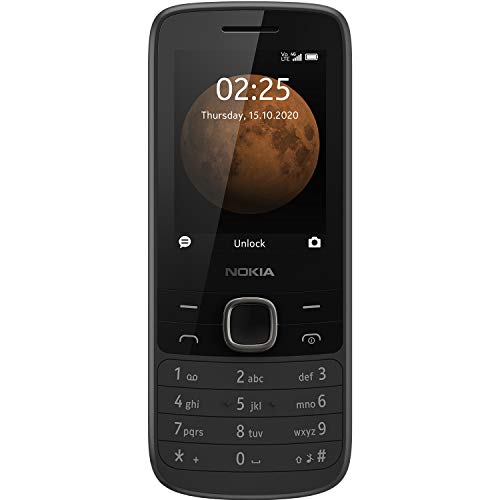 Nokia 225 | Bonus 90-Day Voice Text Data Cellular Service Plan | Unlocked | 4G Cell Phone | Black