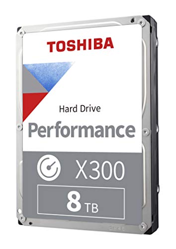Toshiba X300 8TB Performance & Gaming 3.5-Inch Internal Hard Drive – CMR SATA 6 GB/s 7200 RPM 256 MB Cache – HDWR480XZSTA