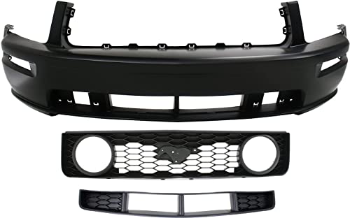 Garage-Pro Front Auto Body Repair Compatible with 2005-2009 Ford Mustang Set of 3 with Bumper Cover and Grille Assembly GT Models