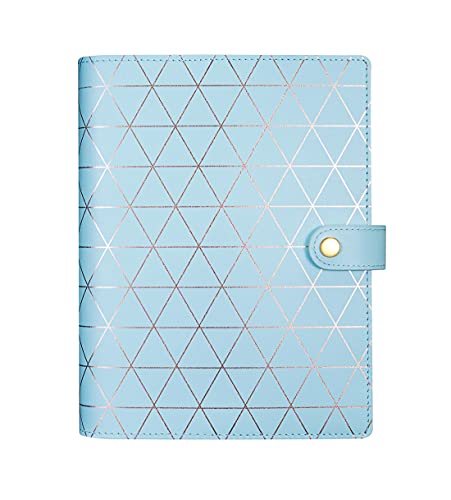 Guokichy Regenerated Leather Journal Travel Composition Notebook Filofax Planner Organiser Personal Memo (TiffBlue, A5)