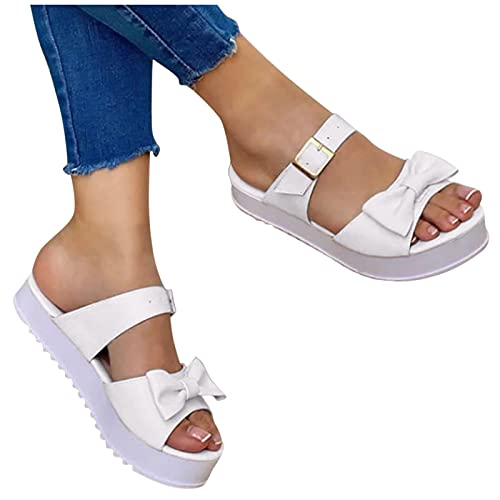 NOLDARES Sandal for Women Summer Casual Open Toe Platform Wedge Sandal Fashion Hemp Beach Girls Sandals