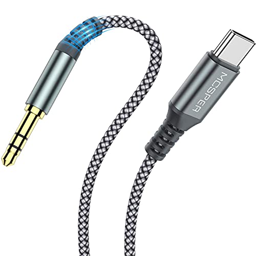 USB C to 3.5mm Audio Aux Jack Cable, 3.3FT USB Type C to Male Adapter Dongle Cable Cord Car Headphone Compatible with Samsung Galaxy S23 S22 S21 S20 Ultra Note 20 10 S10 S9 Plus,iPad Pro,Pixel 4 3 XL