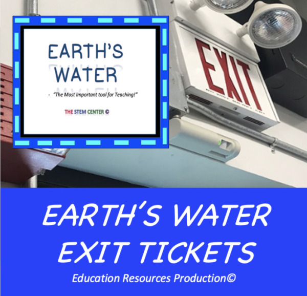 Water Flash Card Exit Tickets