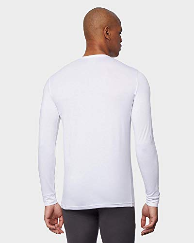 32 DEGREES Heat Mens Performance Thermal Baselayer Crewneck Long Sleeve Top, White, Small | The Storepaperoomates Retail Market - Fast Affordable Shopping