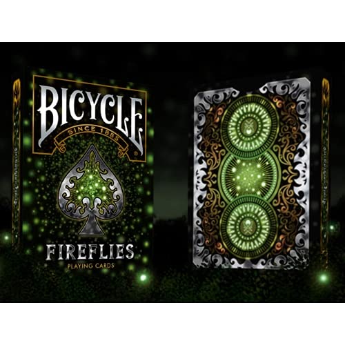 Bicycle Playing Cards Fireflies Design | Limited Edition Deck Pitch-Black with Glowing Effects | The Storepaperoomates Retail Market - Fast Affordable Shopping