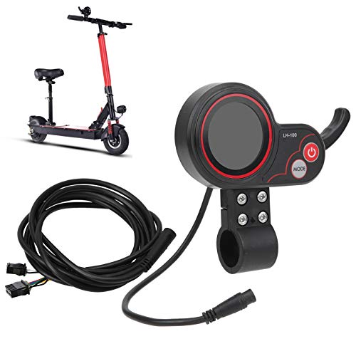 Kuuleyn Thumb Throttle with Display Display Thumb Throttle Scooter Display Panel 2 in 1 Speedometer Manual Control Panel for Electric Bike Scooter Electric Skateboard(36V)