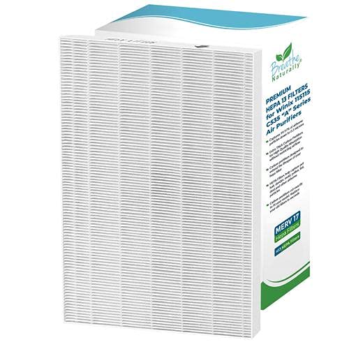Breathe Naturally Replacement HEPA Filter 115115 for Winix C535, Plasmawave 5600, 6600, and Fellowes Aeramax 300/290, DX95 Series Air Purifiers
